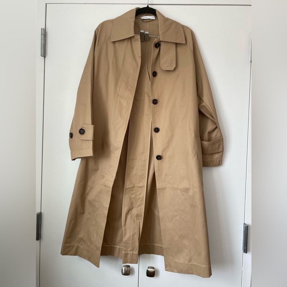 GRANA Organic Trench Coat - tan - XS